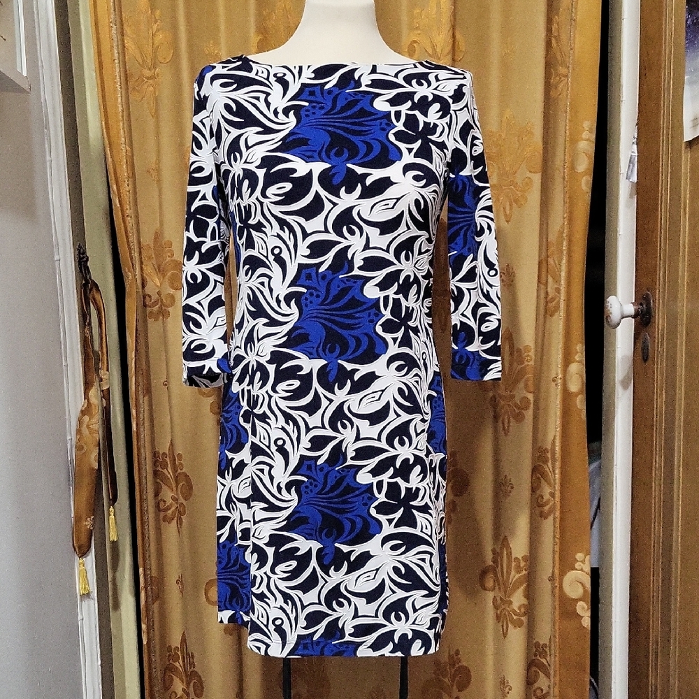 LBISSE Mirror Print Dress